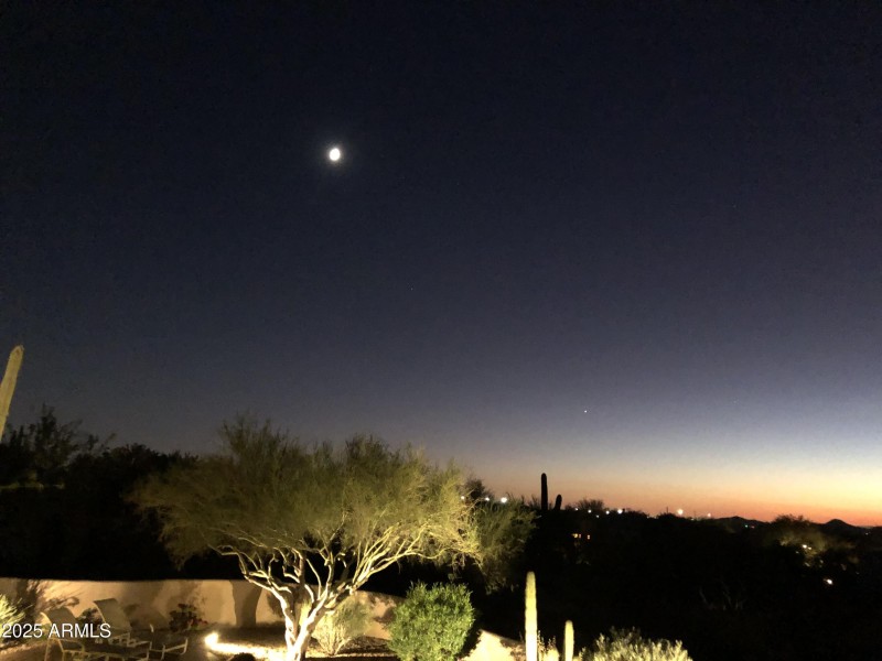 Backyard Moon View