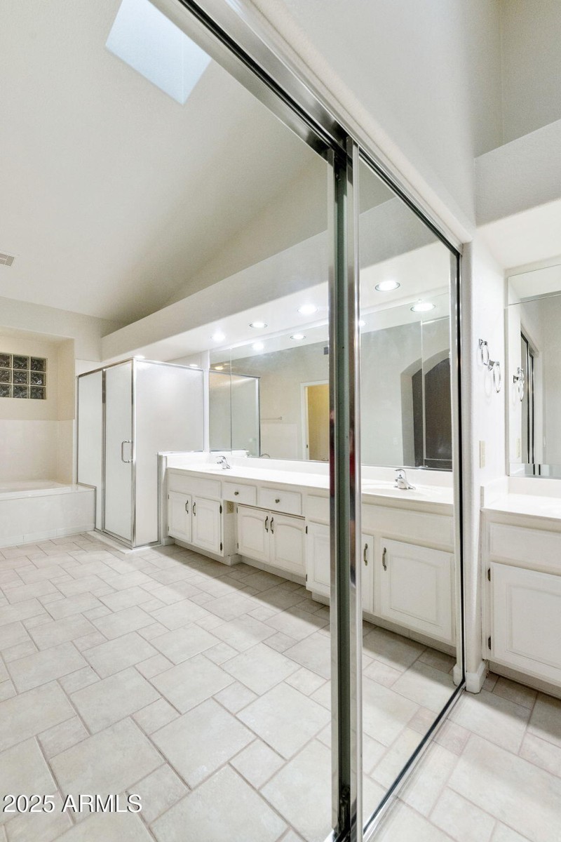 Primary glass closet door