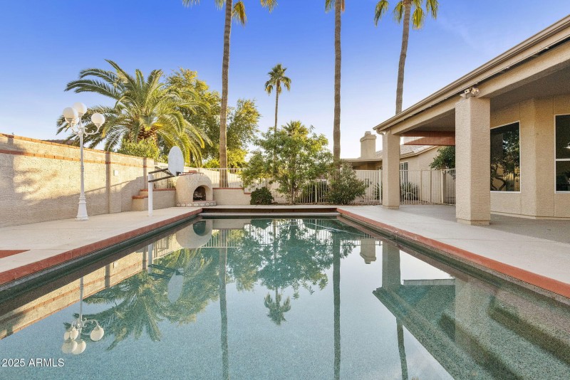 Back yard pool and patio