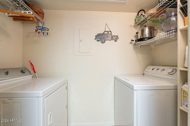 Inside laundry room