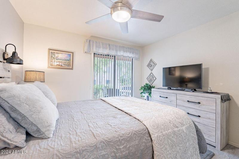 Slider to covered patio