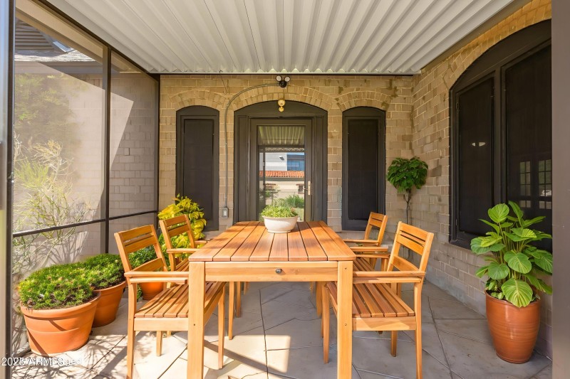 Reimagined enclosed patio dining