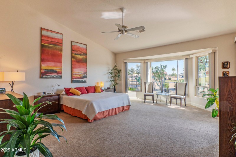 Primary suite with sitting area