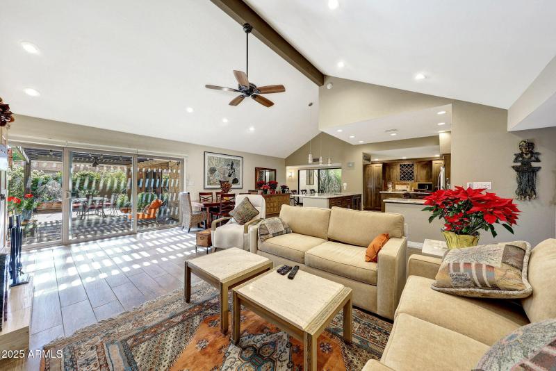 Family room into dining