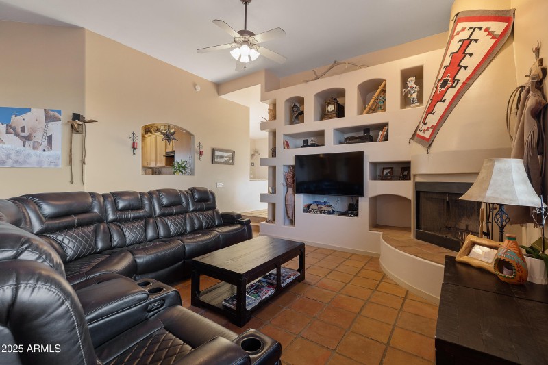 Living Room with Fireplace