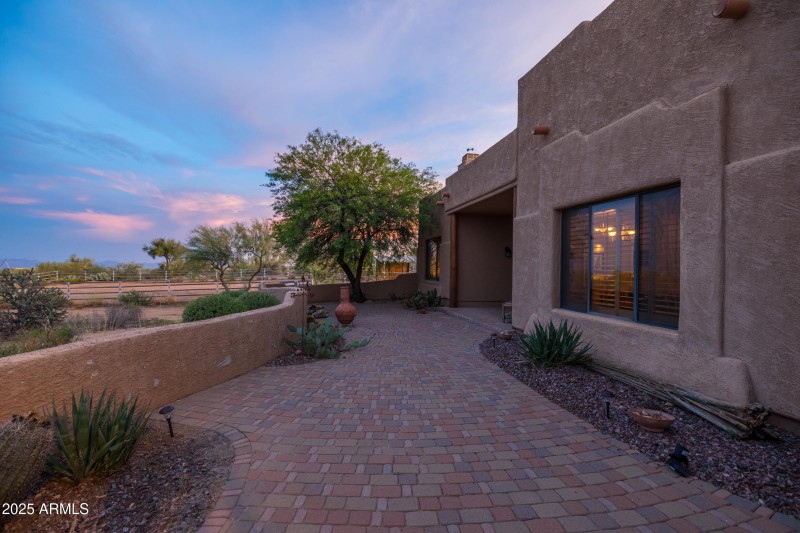 Courtyard with Evening Skies