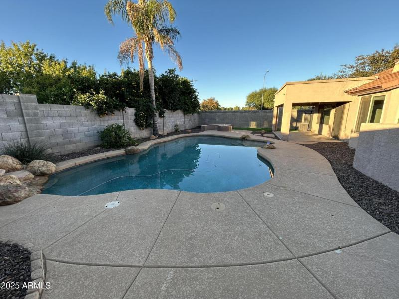 Backyard east to west