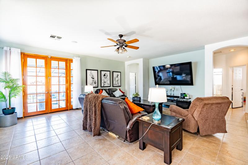 Double Doors W/ Sliding Screen