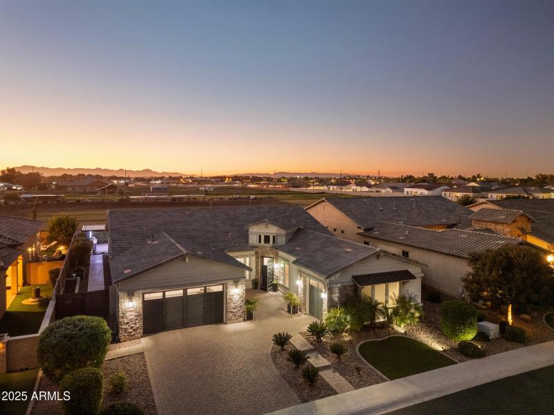 Twilight Aerial West View