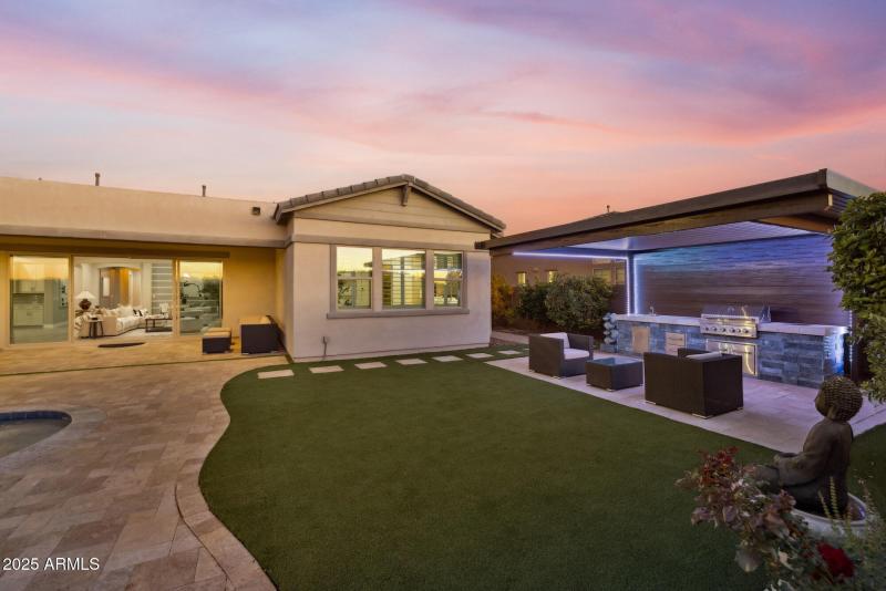 Twilight Backyard East View