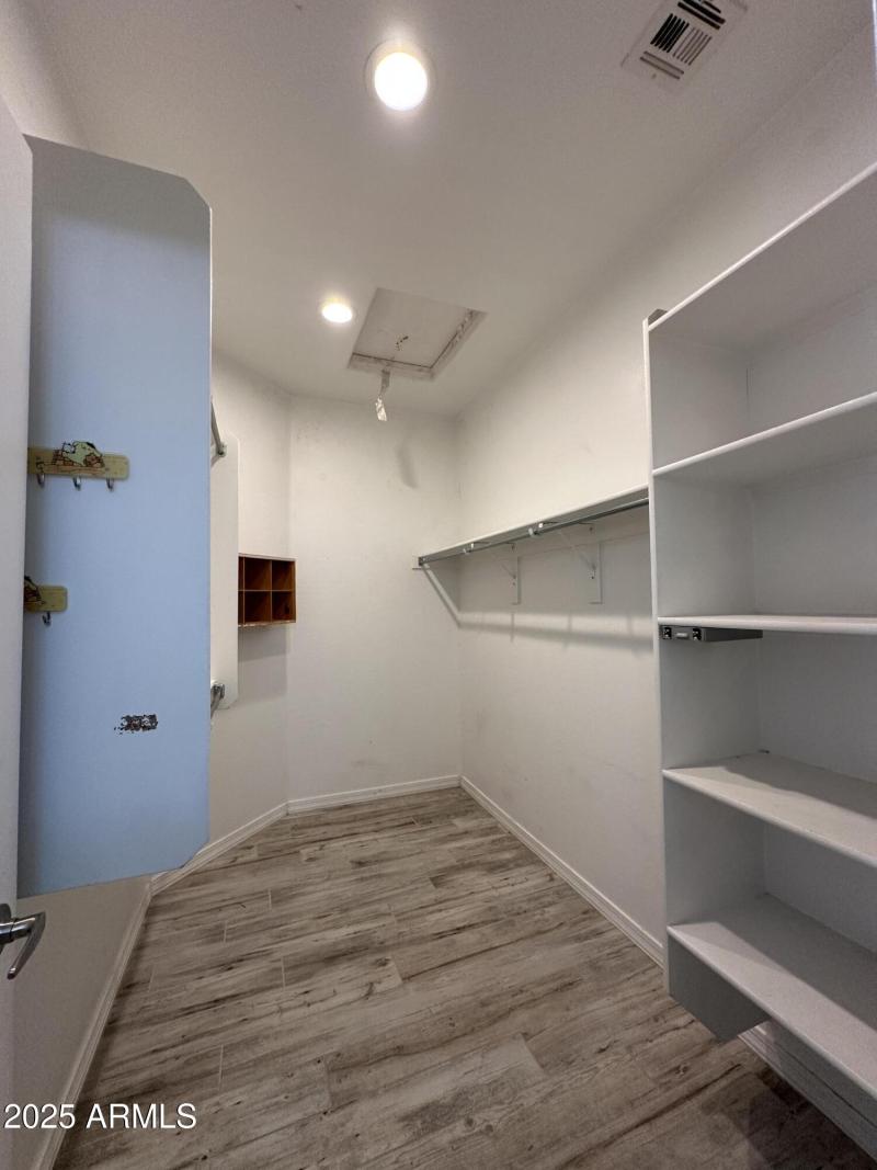 Primary walk in closet