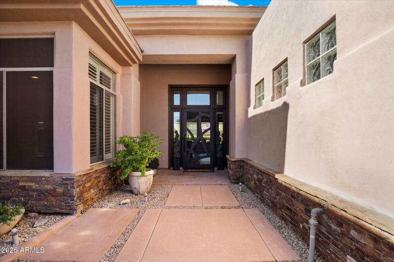 Inviting Entry Walkway & Glass Door