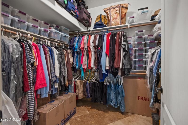 Master walk in closet