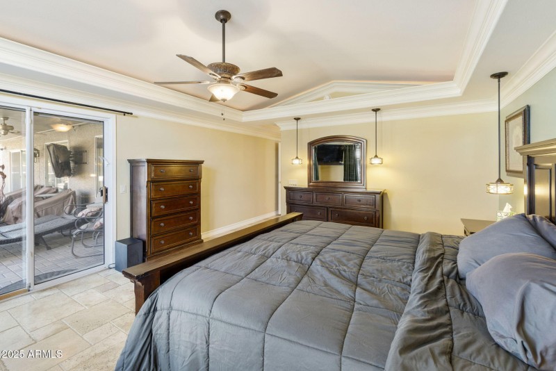 Primary Bedroom with patio access