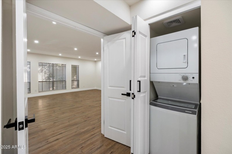 W/D relocated to Primary closet