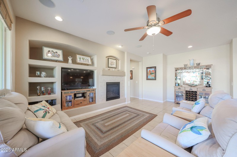 Great Room with Built-Ins