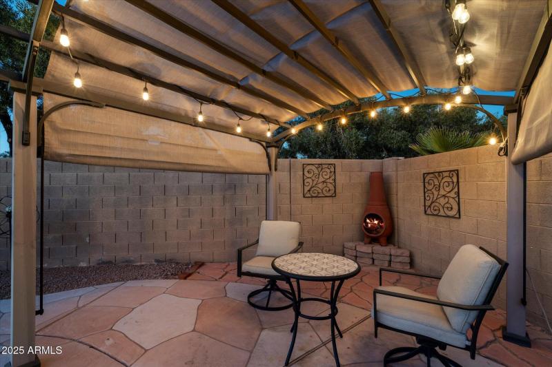 31-Pergola and adobe firplace