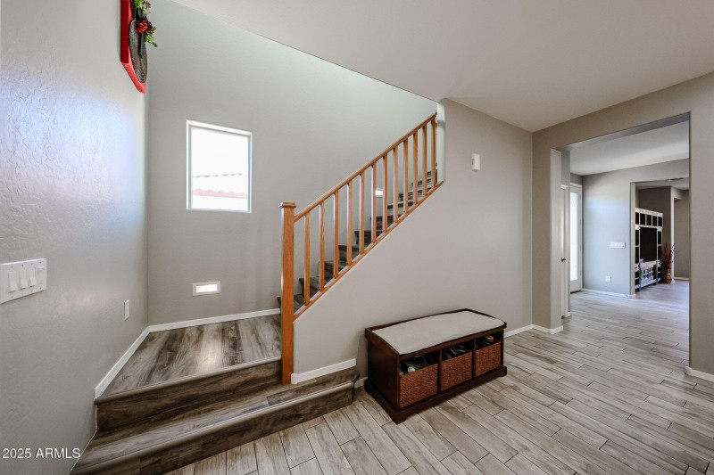Staircase with Newer Flooring