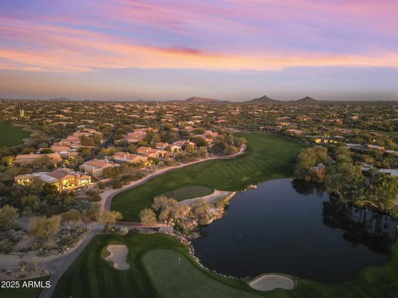 Between 18th Holes of 2 Boulders courses