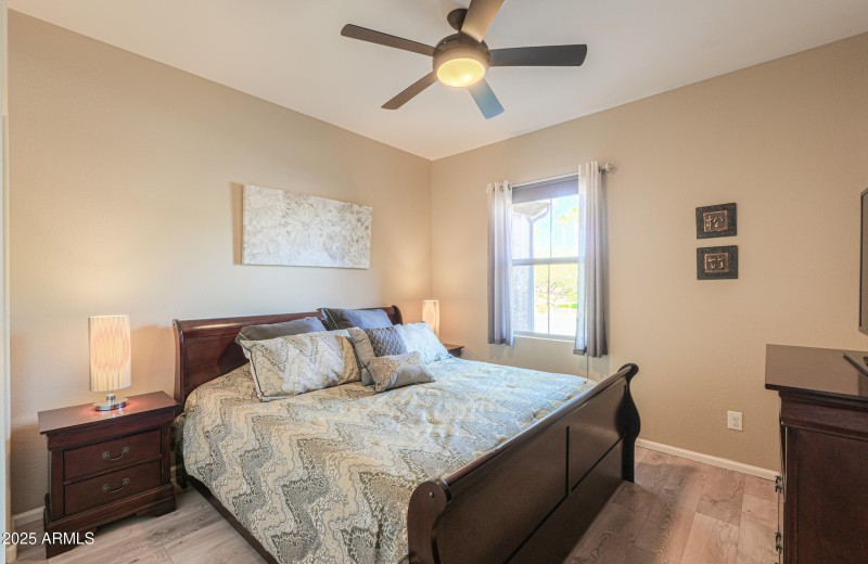 Guest bedroom w/tile flooring
