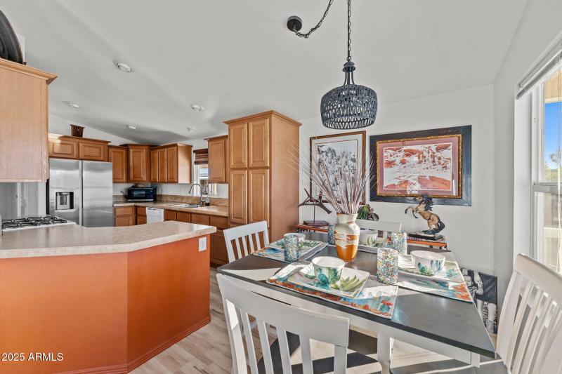 Enjoy vaulted ceilings