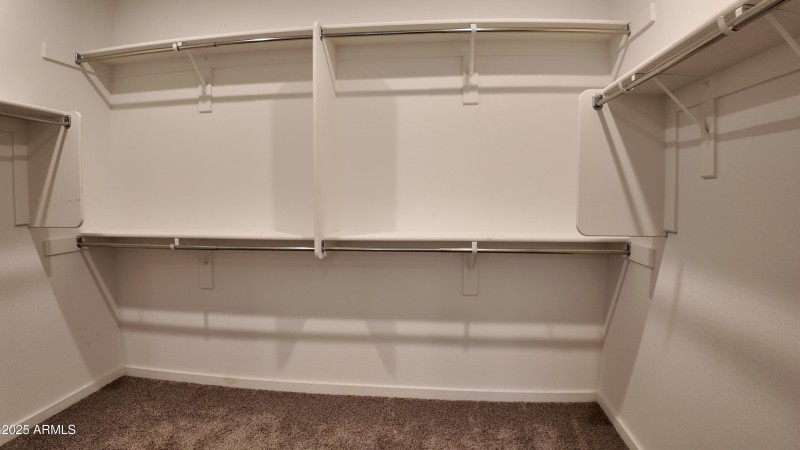 Primary walk in closet