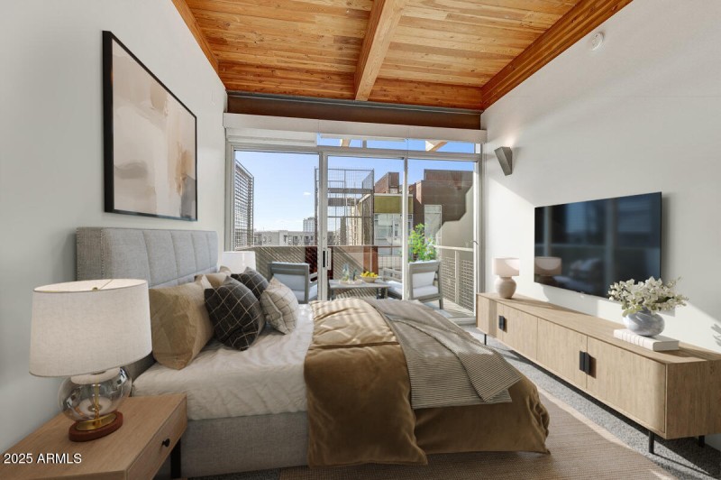 Virtually Staged Primary Suite