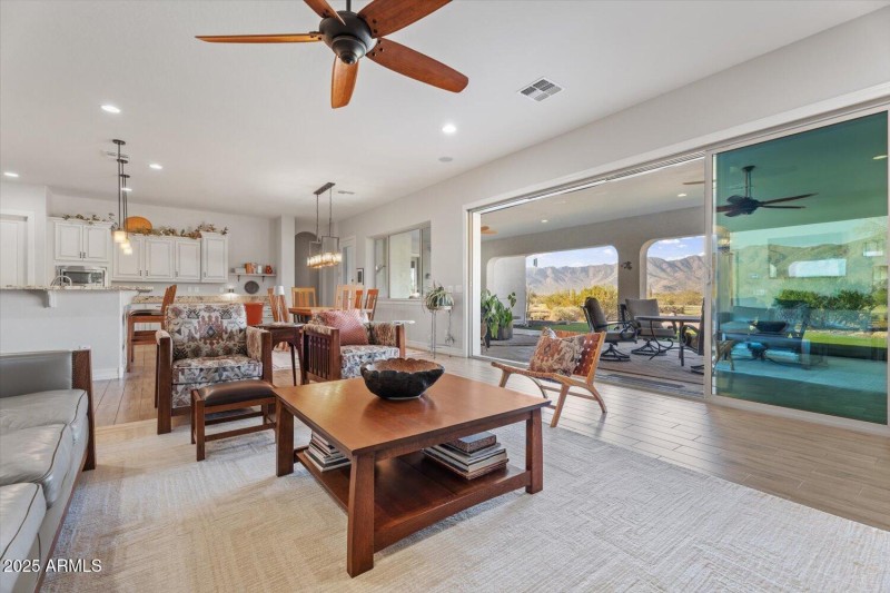 Family Room leading to backyard
