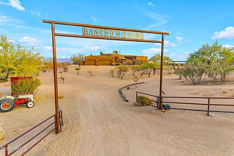 Solar powered gated entrance