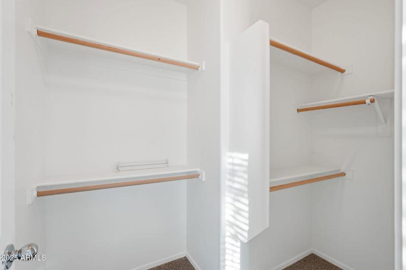 Primary Suite Walkin Closet