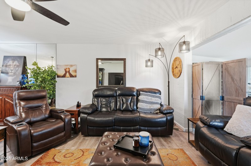 Living room seating area