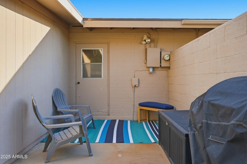 Secondary back patio