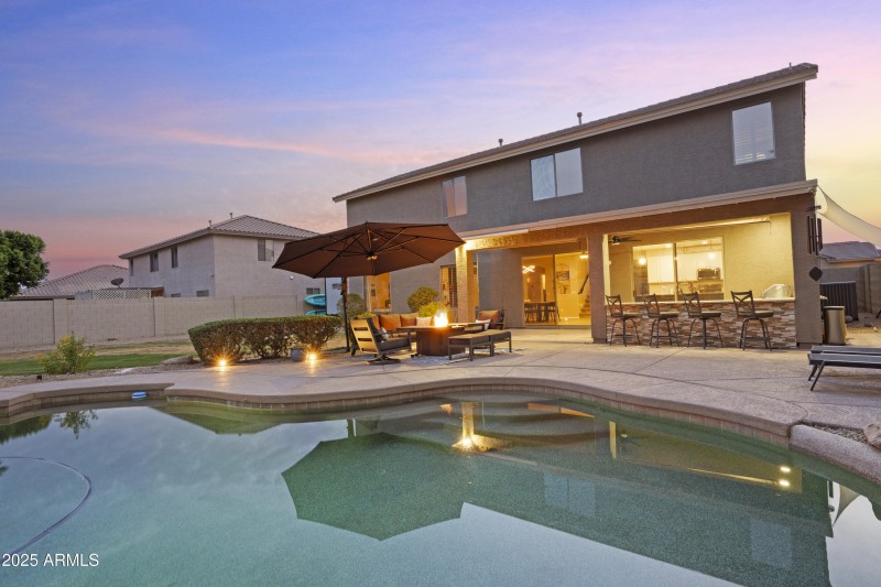 Backyard Pool & Patio Space