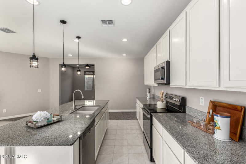 With granite countertops