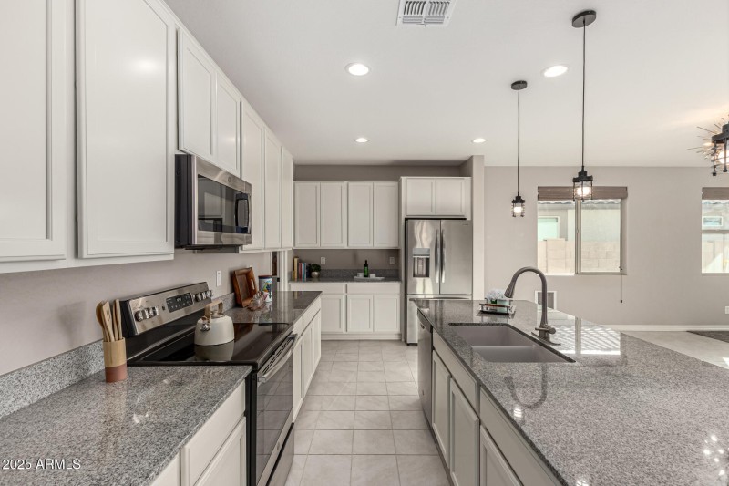 Lots of white maple cabinetry