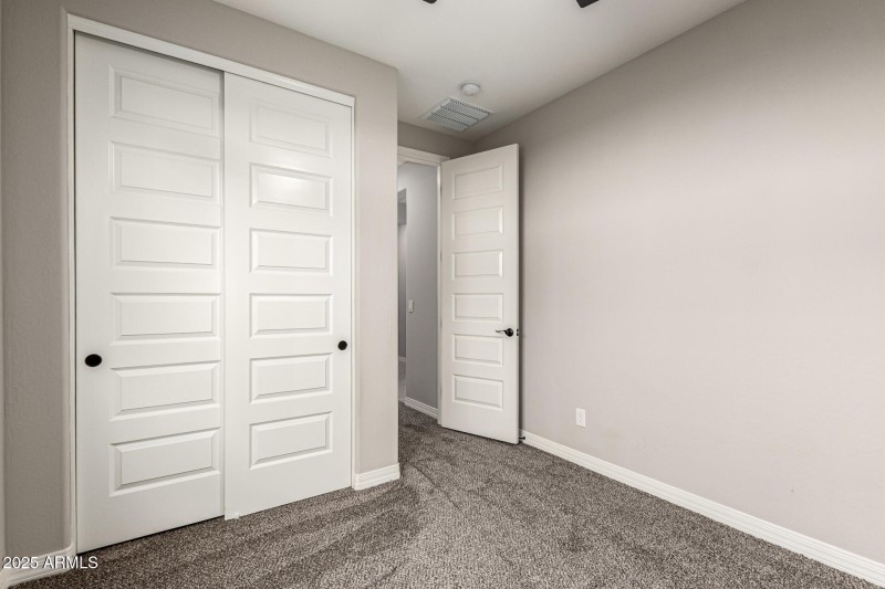 With another large double closet