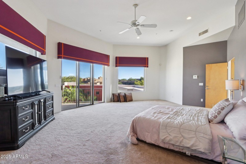 Primary Bedroom with Private Balcony