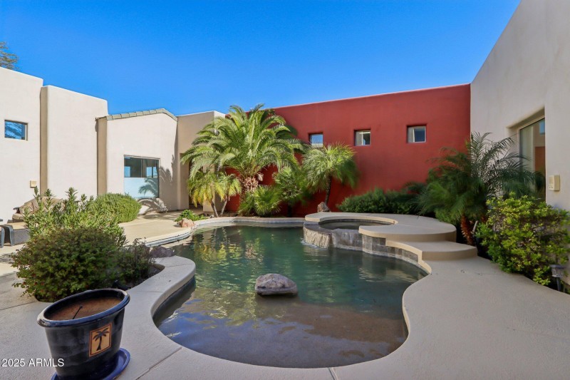 Private Courtyard Pool and Spa