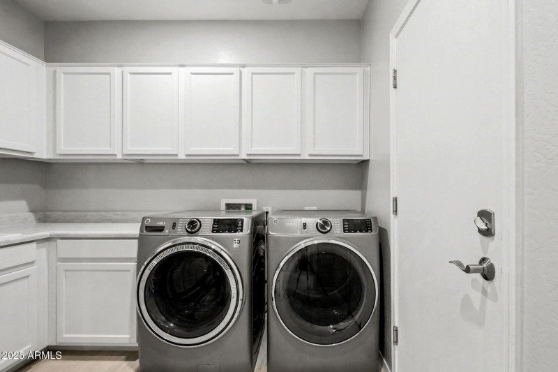 Inside Laundry with Storage