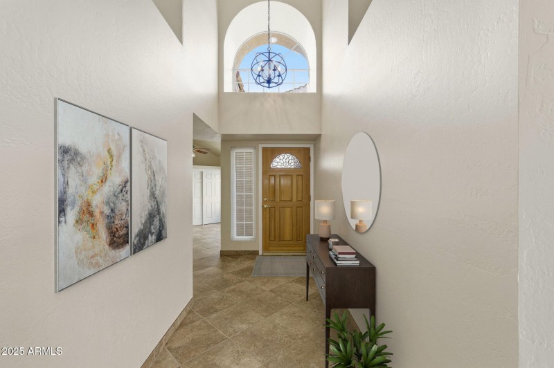Foyer staged