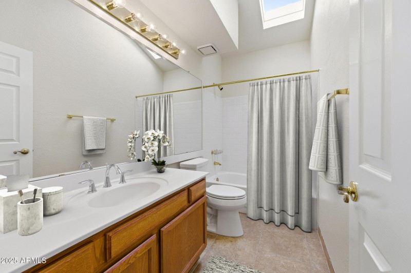 staged bathroom
