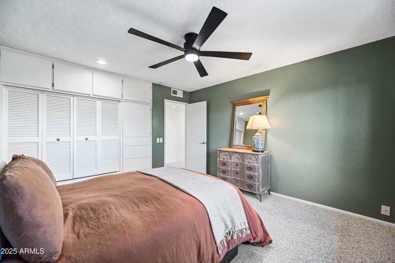 Guest Bedroom Has Large Built-in Closet