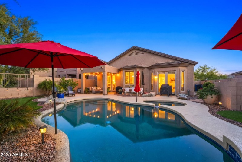 Rear Exterior Twilight