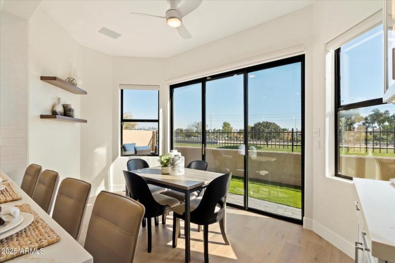 Natural Light Fills the Kitchen Space