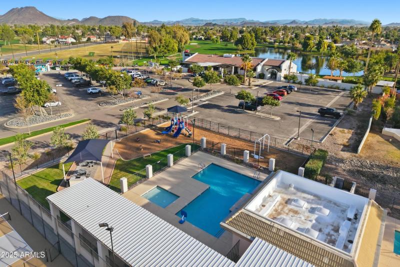 Heated pool, splash pad, community pools