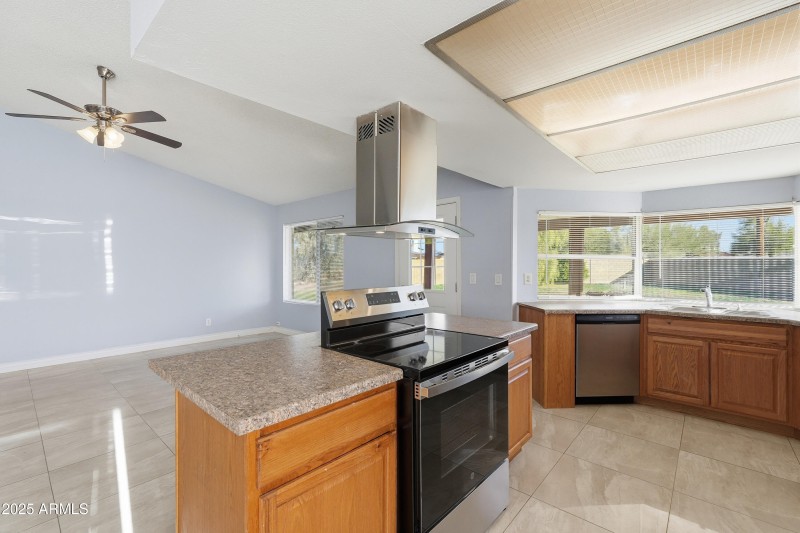 Brand new glass-top stove