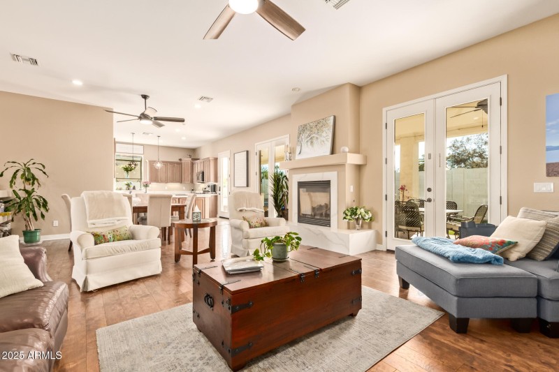 Living room towards Kitchen