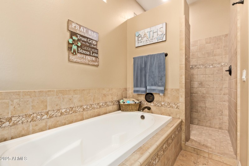 Primary Bathroom with lovely soaking tub