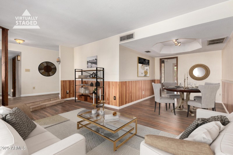 Family Room Virtually Staged