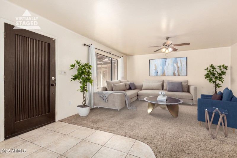 Casita Great Room Virtually Staged